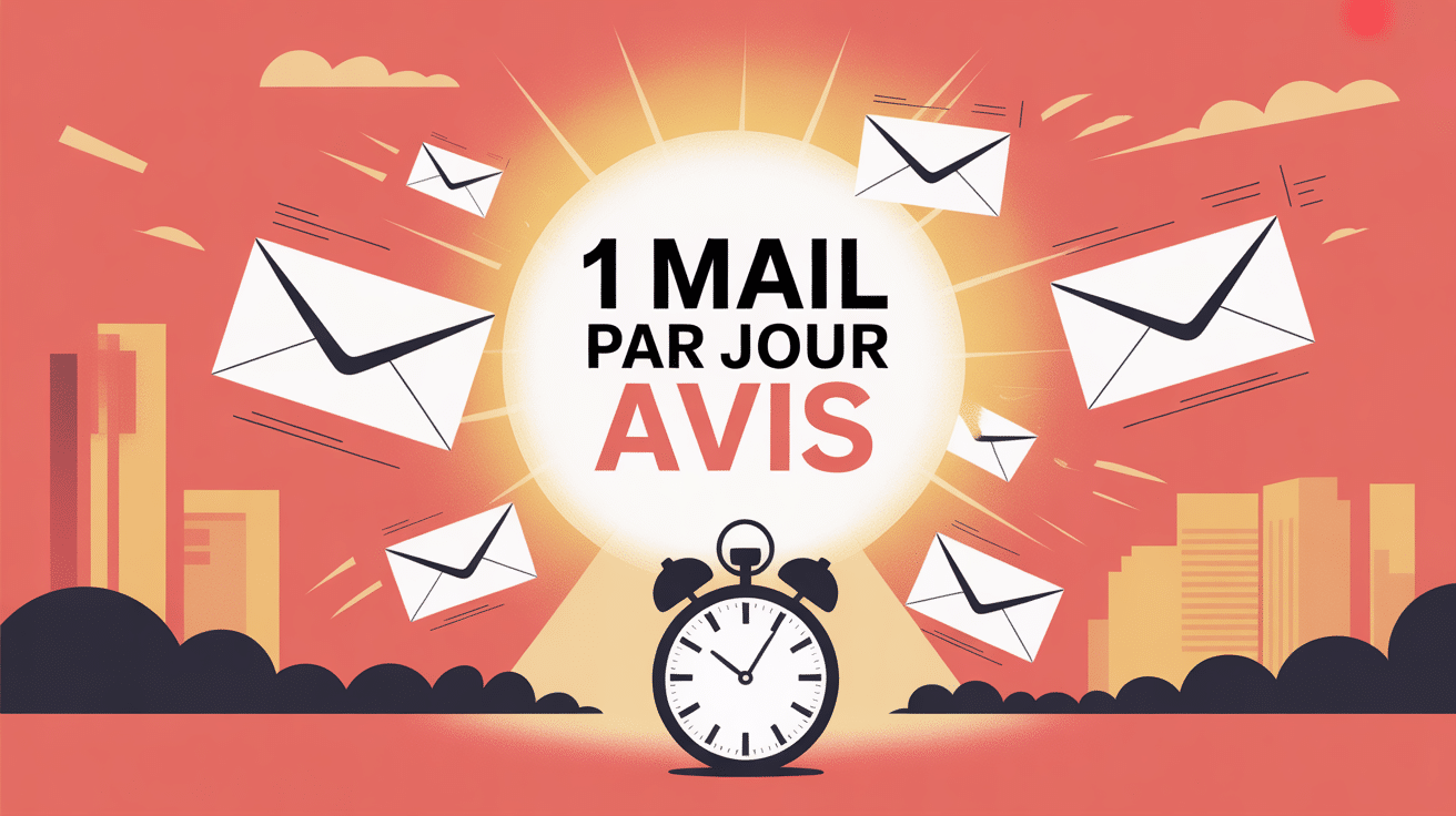 1 mail par jour avis illustration email quotidien