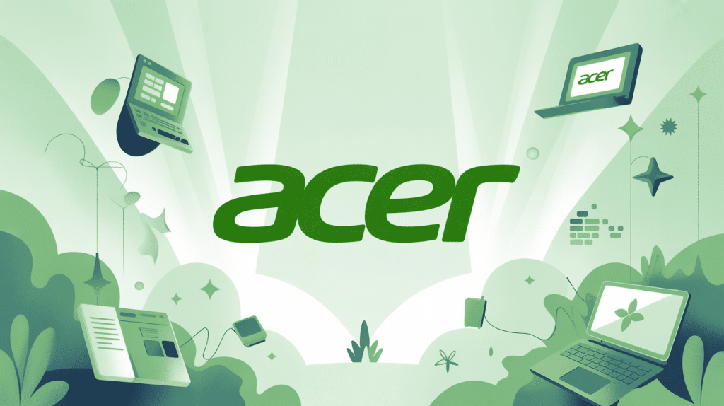 illustration acer logo moderne signification usages