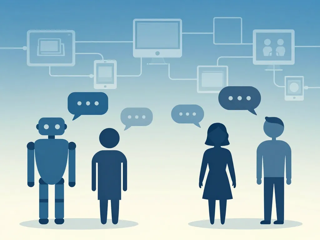 automated facebook robots humains messages publicité