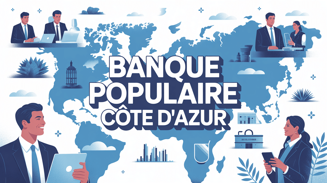illustration univers banque populaire cote d azur