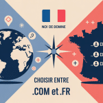.com ou .fr illustration choix nom de domaine