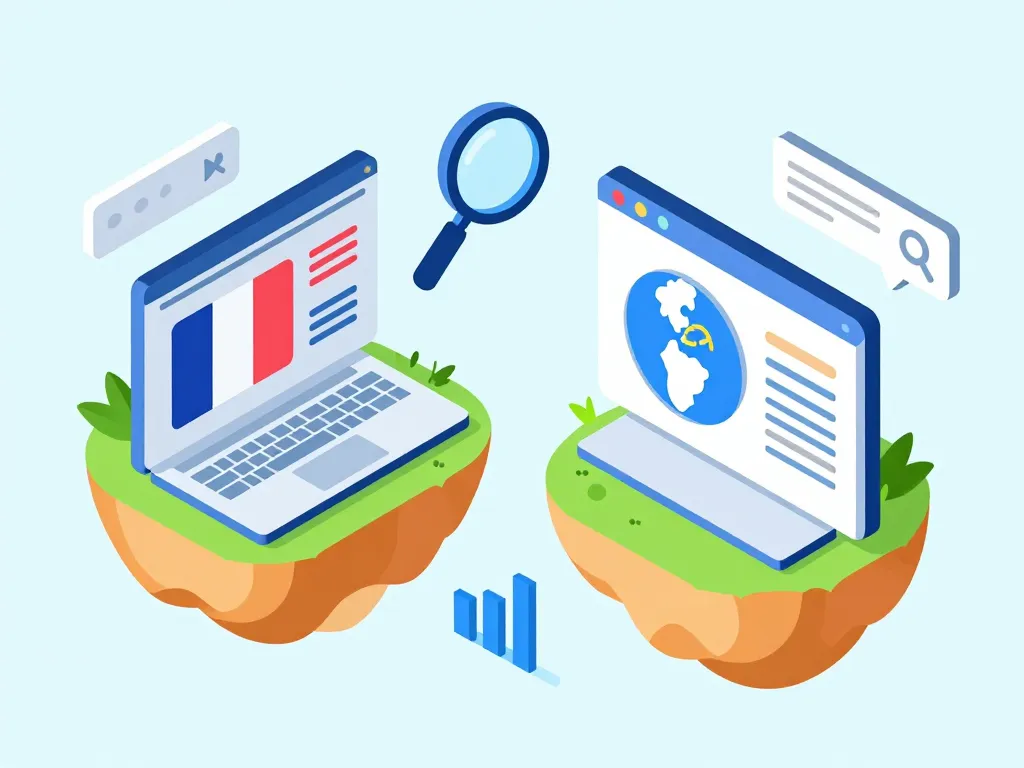 .com ou .fr SEO visibilité