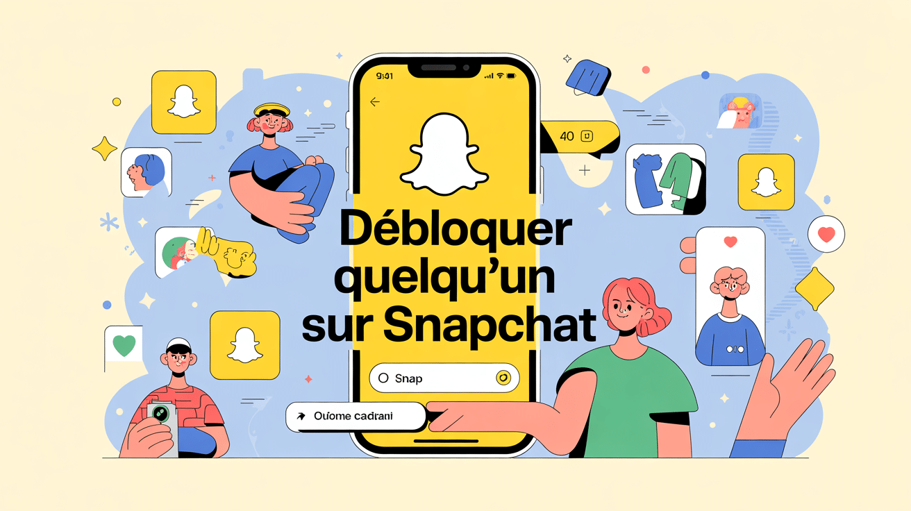 illustration principale comment debloquer quelqu'un sur snap