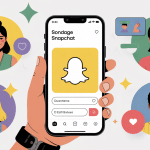 illustration comment faire un sondage sur snap smartphone emojis