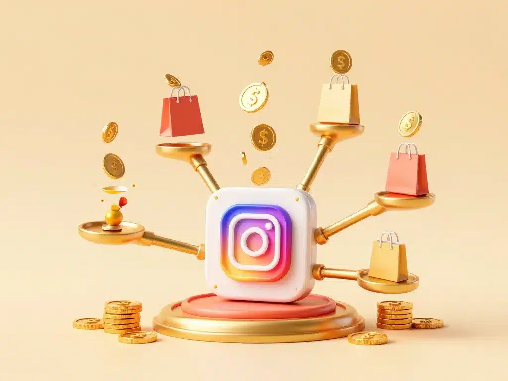 illustration leviers comment gagner de l argent sur instagram