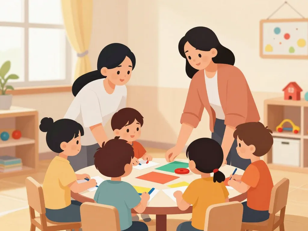 scène atsem en classe maternelle formation atsem