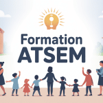 illustration parcours formation atsem école maternelle