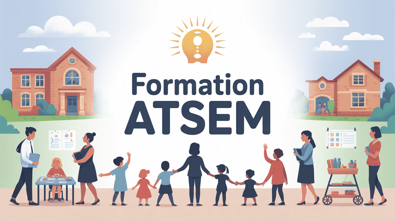 illustration parcours formation atsem école maternelle