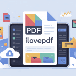 ilovepdf etude du logiciel illustration centrale tablette pdf