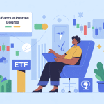 illustration la banque postale bourse univers financier sécurisé