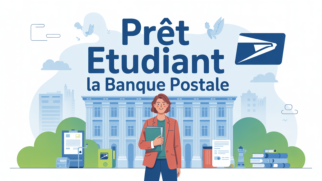 illustration la banque postale prêt étudiant financement études
