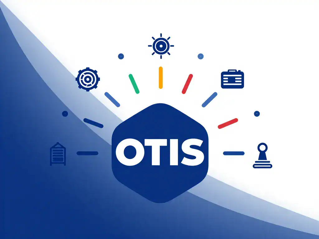 scape conceptuelle montrant logo otis valeurs fiabilité technologie