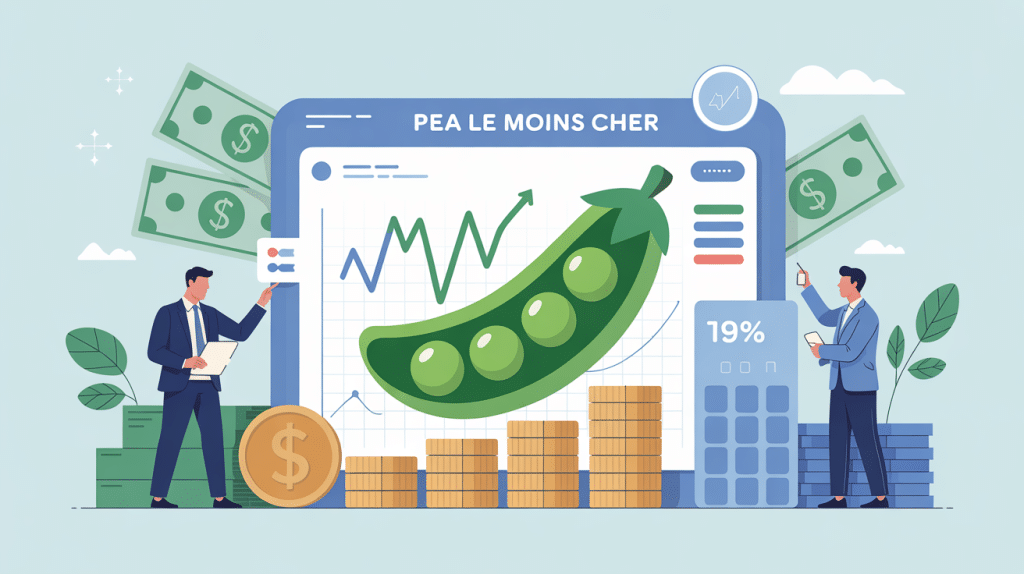 PEA le moins cher deux investisseurs comparent offres