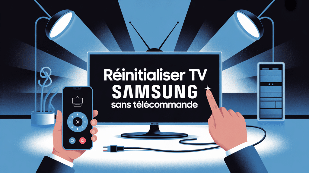 illustration principale réinitialiser tv sans télécommande samsung