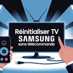 illustration principale réinitialiser tv sans télécommande samsung