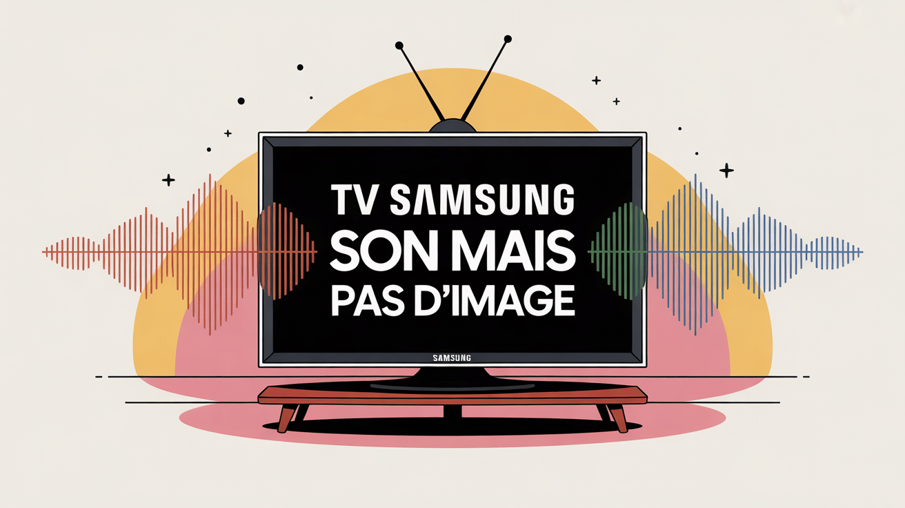 son mais pas d'image tv samsung illustration vectorielle