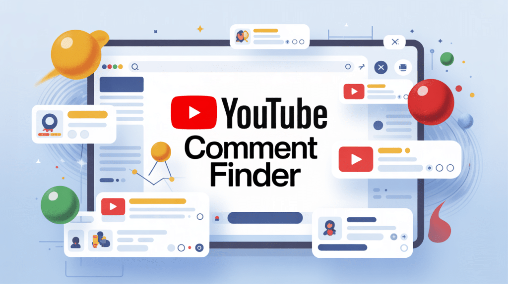 youtube comment finder illustration analyse et recherche