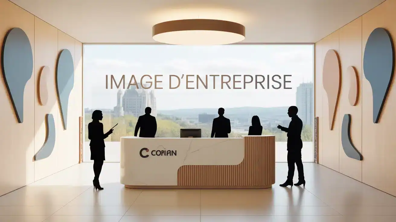 Entreprise image réception stylisée design
