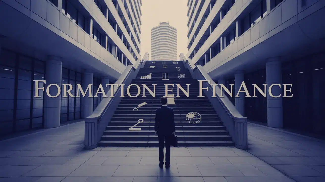 etude en finance escalier symbole financier