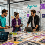agence de communication 360 équipe créative brainstorming