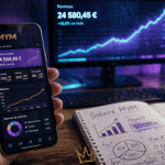 compte mym salaire smartphone graphique