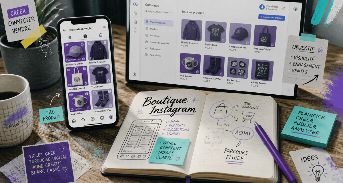 Créer une boutique Instagram sur mobile et ordinateur