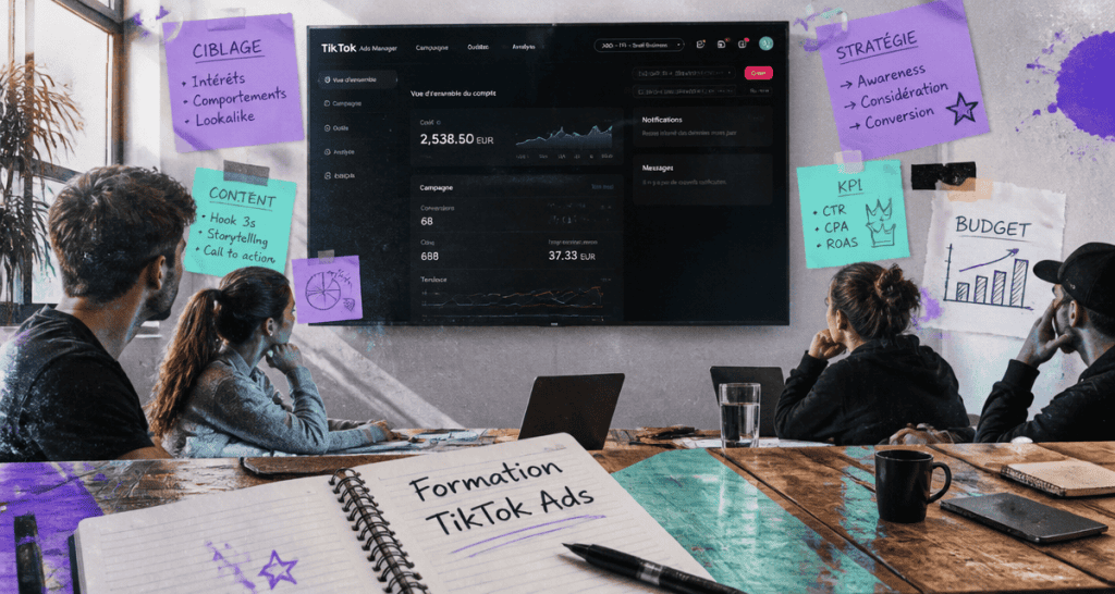 formation tiktok ads groupe en salle