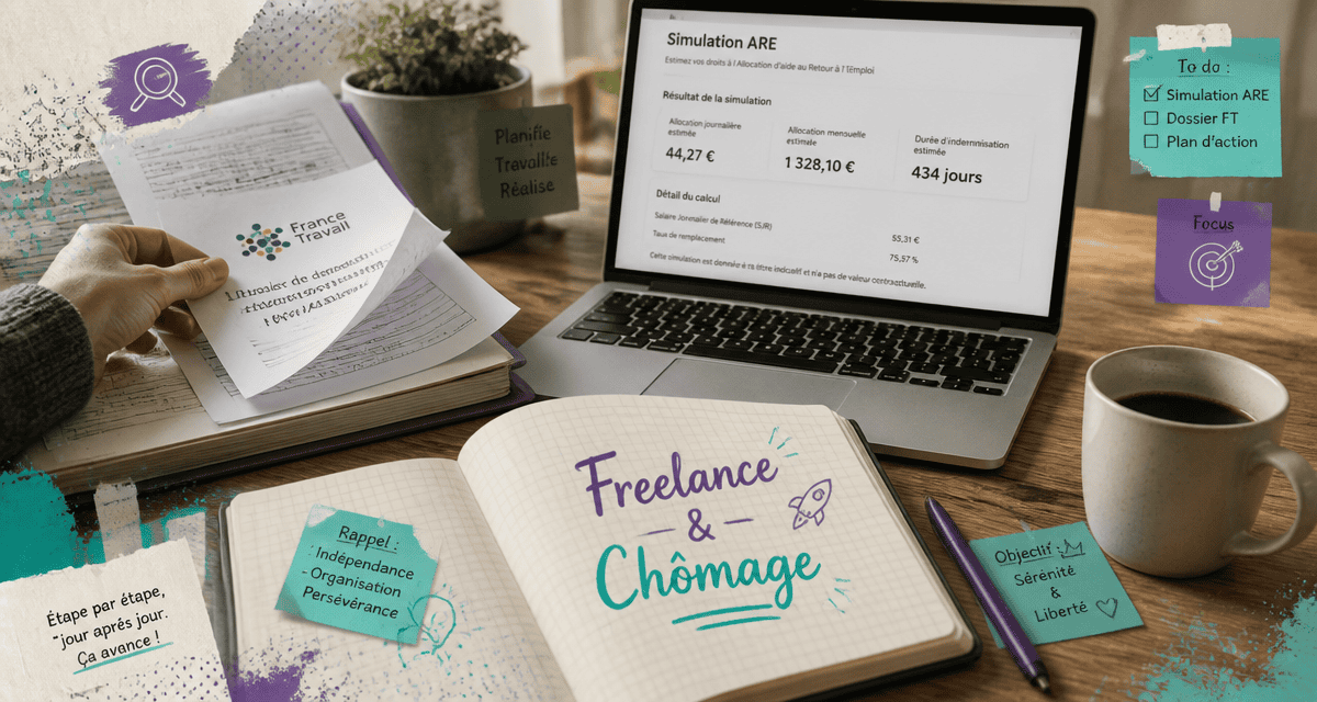 freelance et chomage simulateur ARE France Travail