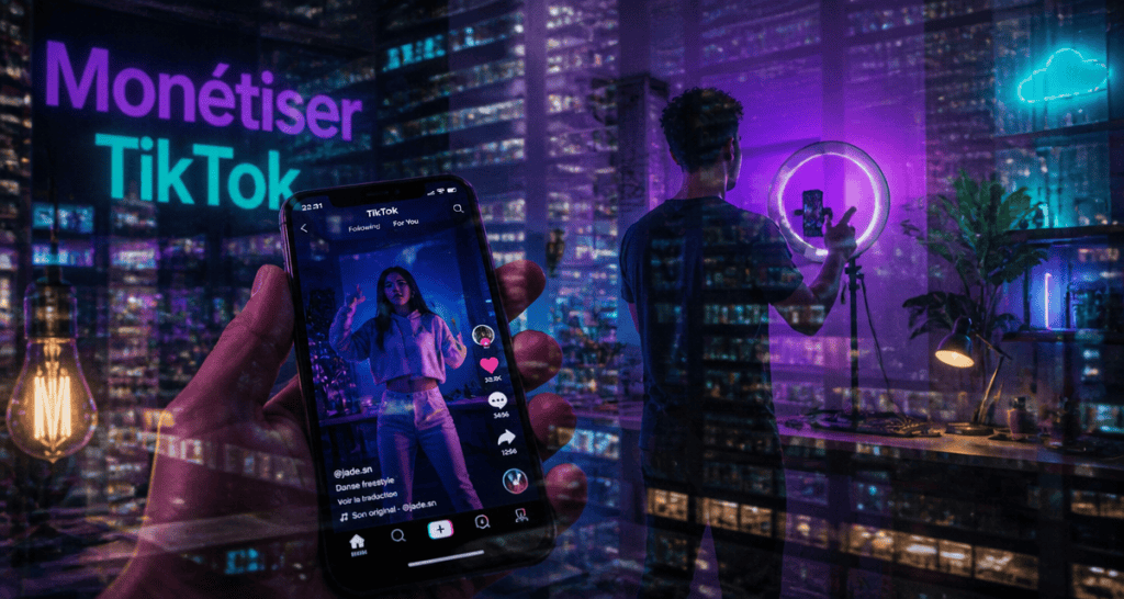 monetisation tiktok smartphone createur video