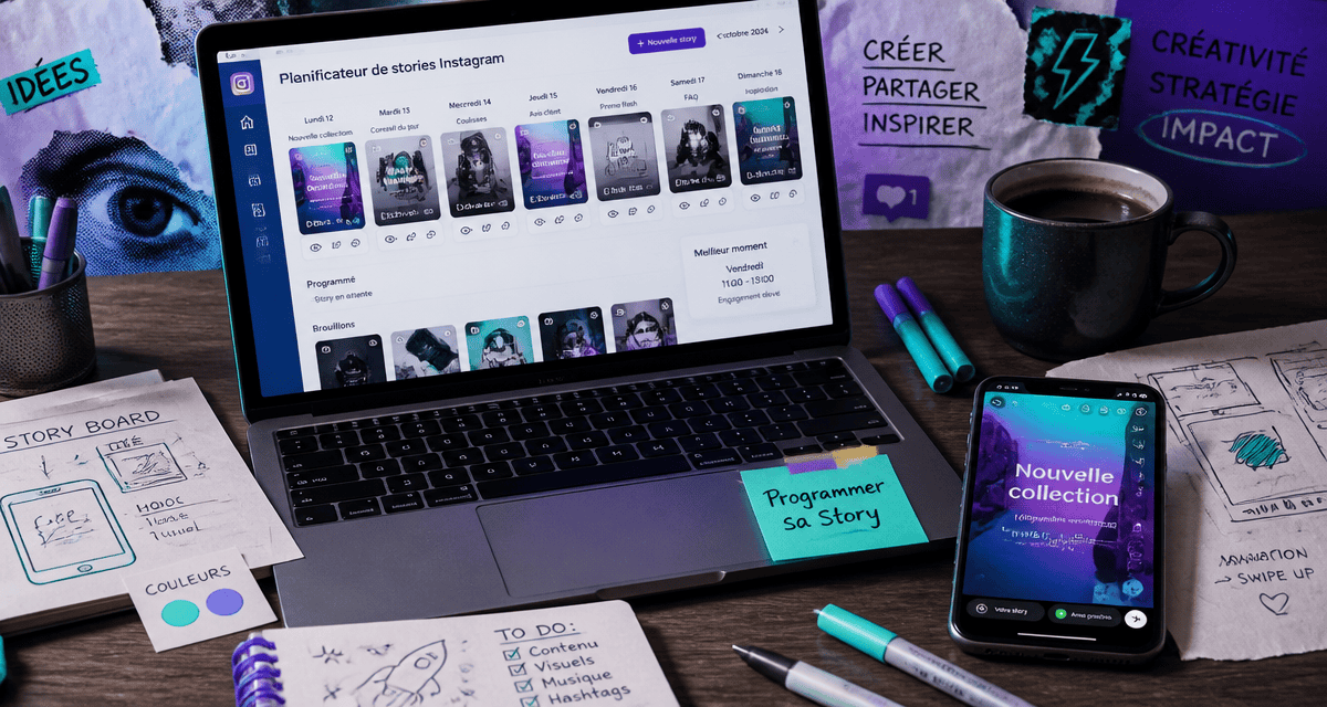 peut on programmer une story instagram sur bureau créatif