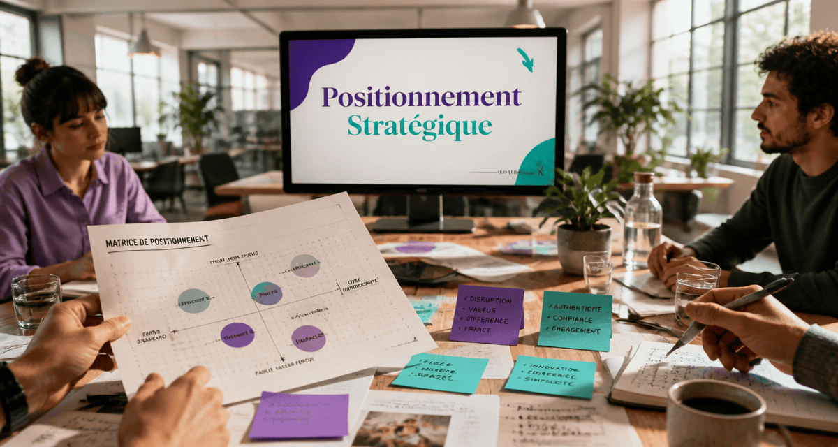 positionnement d une entreprise en réunion stratégique