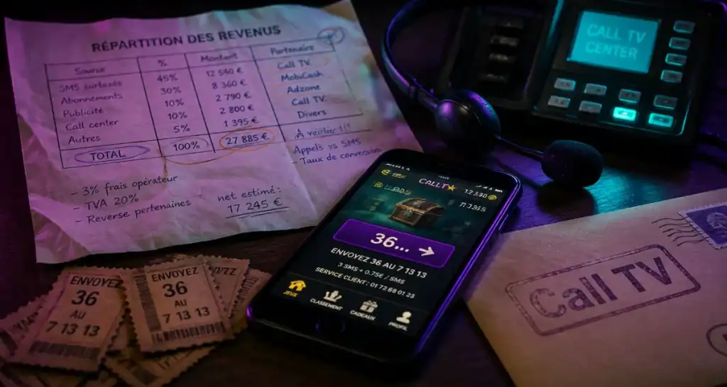 Combien rapporte les appels téléphoniques dans les jeux télévisé : frais surtaxés et revenus SMS