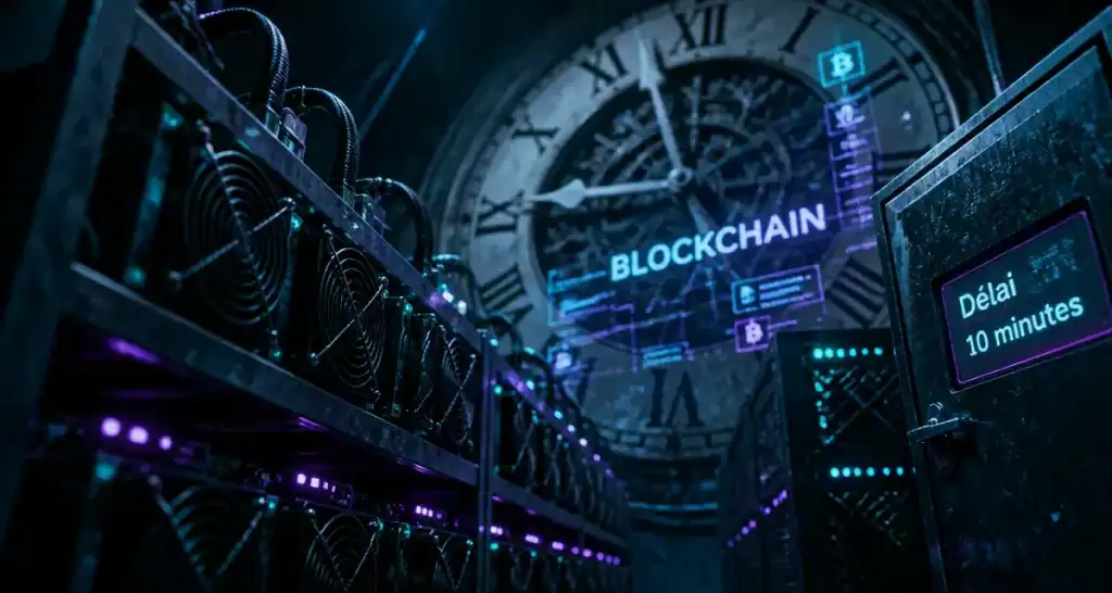 Combien de temps pour miner un bitcoin : ferme ASIC et illusion statistique du temps