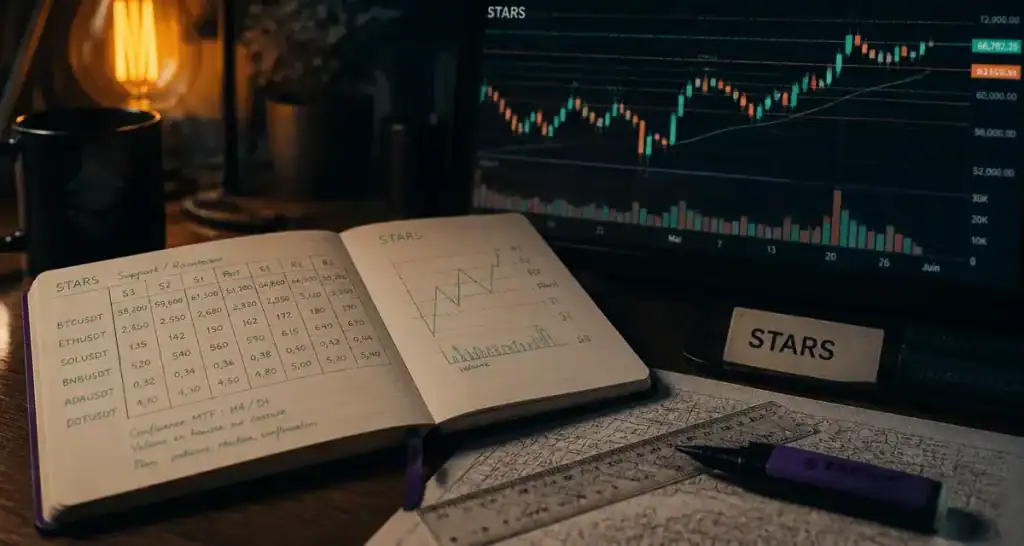Cours crypto all stars STARS +45% graphique