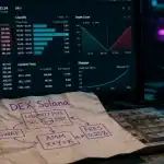Solana DEX : écran trading et slippage