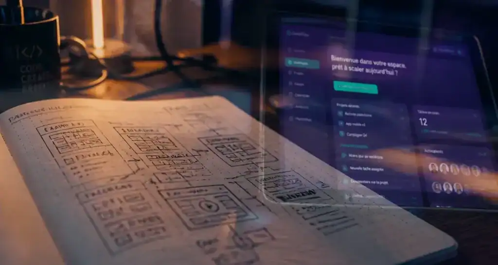 UX UX Design : interface et wireframes pour 4 piliers UX
