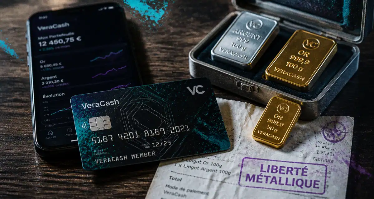veracash avis carte bancaire et lingots