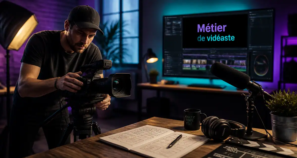 vidéaste définition en studio moderne