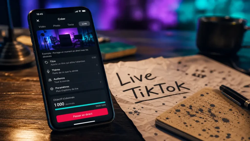 Live TikTok : 1 000 abonnés, 16 ans et les blocages à vérifier