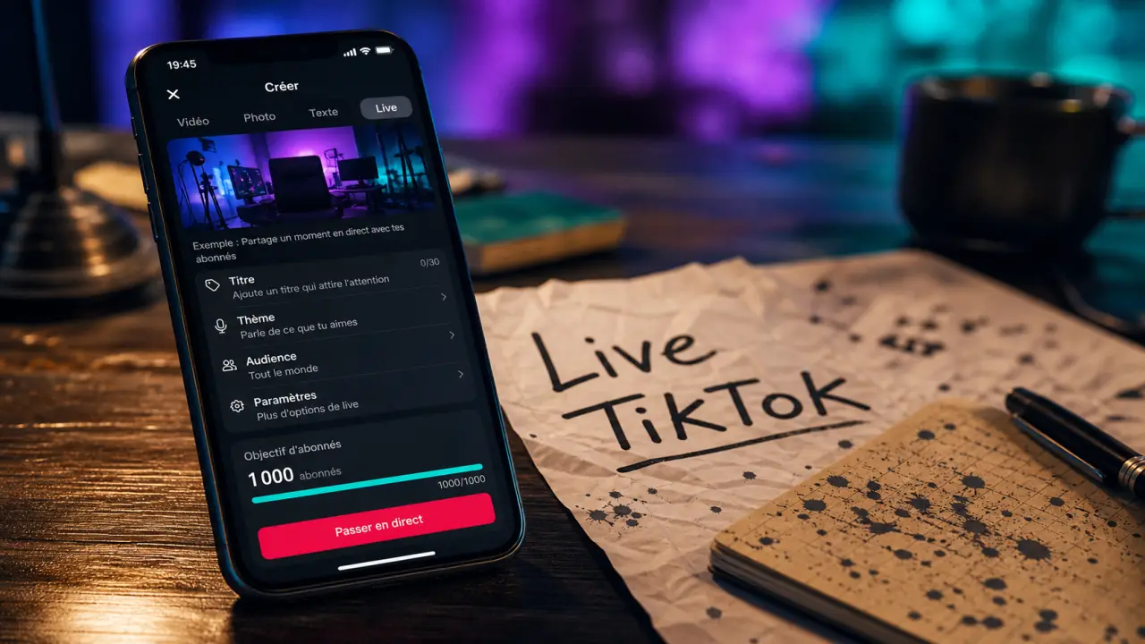 1 000 abonnés : live TikTok à 16 ans, combien d abonnés pour faire un live TikTok