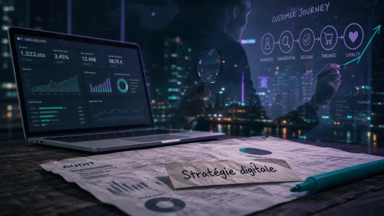 Consultant en stratégie digitale : audit KPI, leviers et ROI