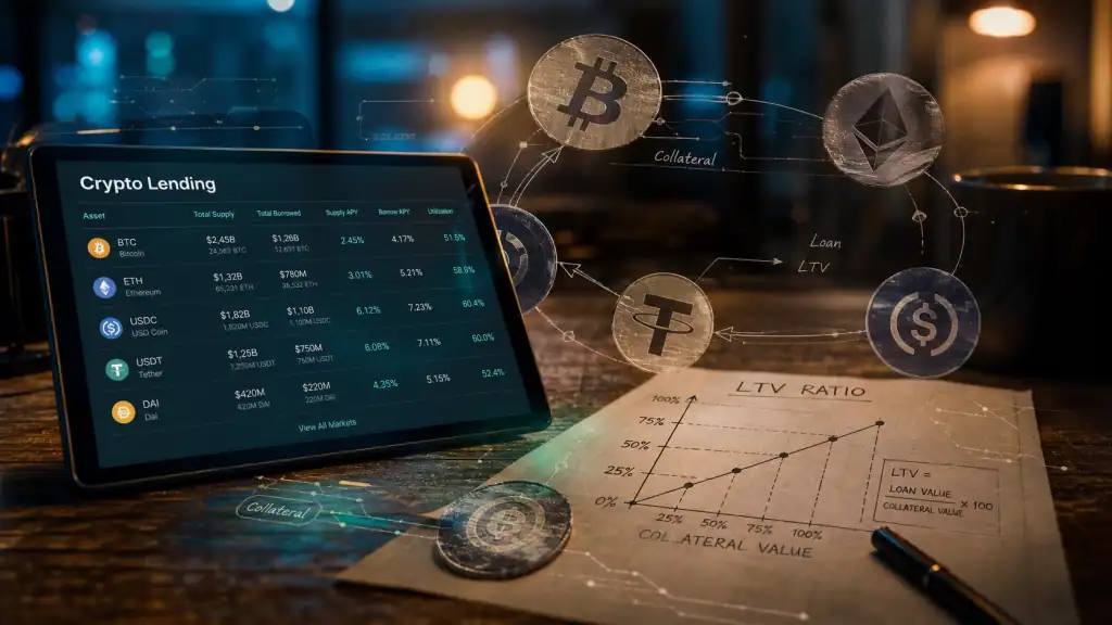 Crypto lending : revenus passifs sans vendre ses actifs