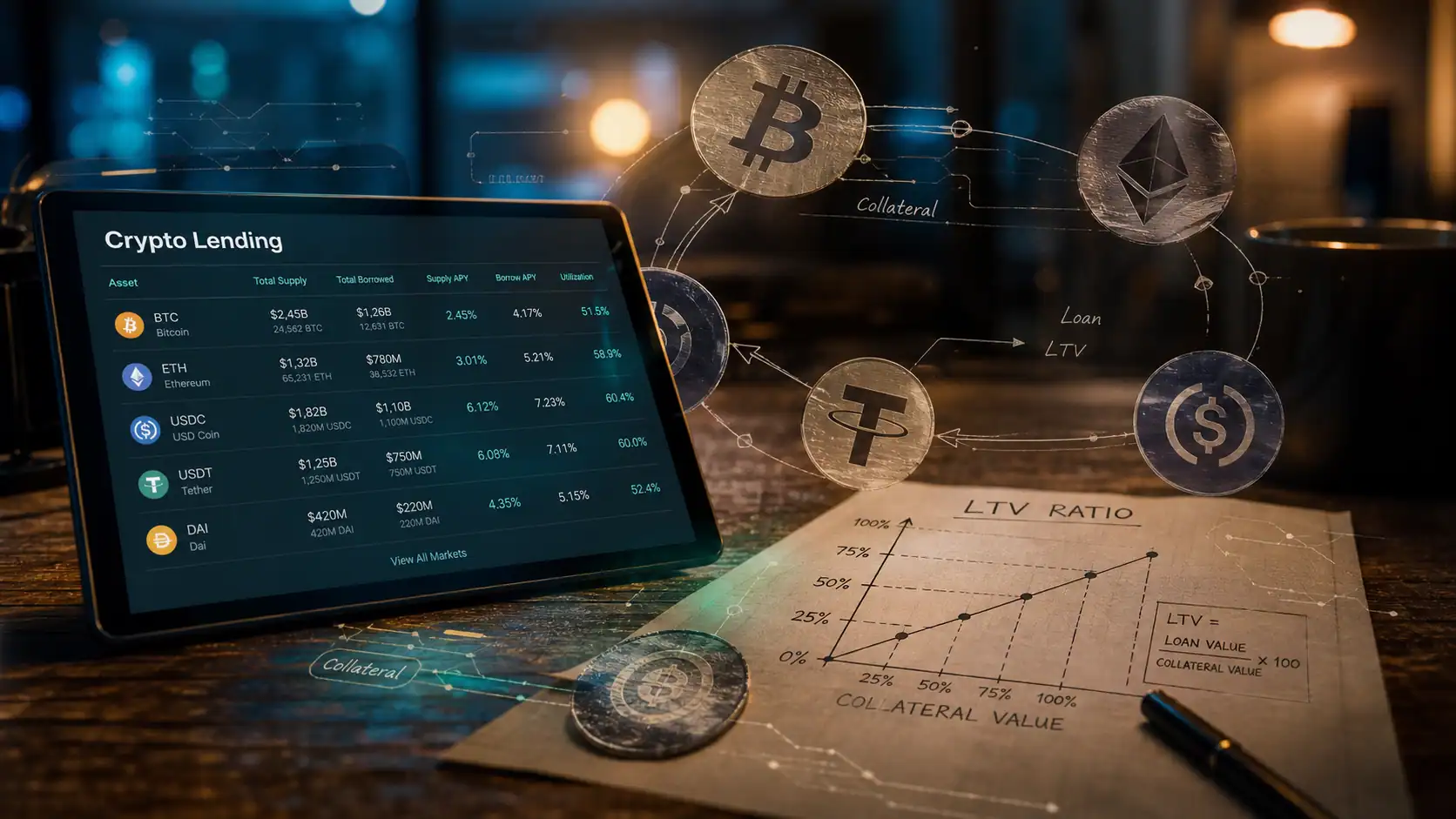 Crypto lending : revenus passifs sans vendre ses actifs