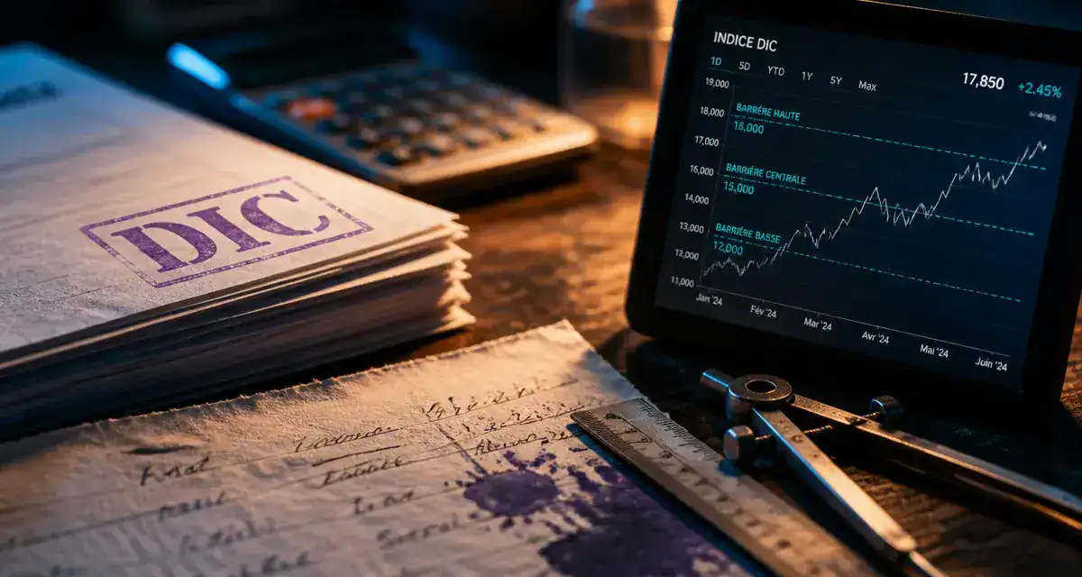 Définition produits structurés : graphique barrière et protection du capital