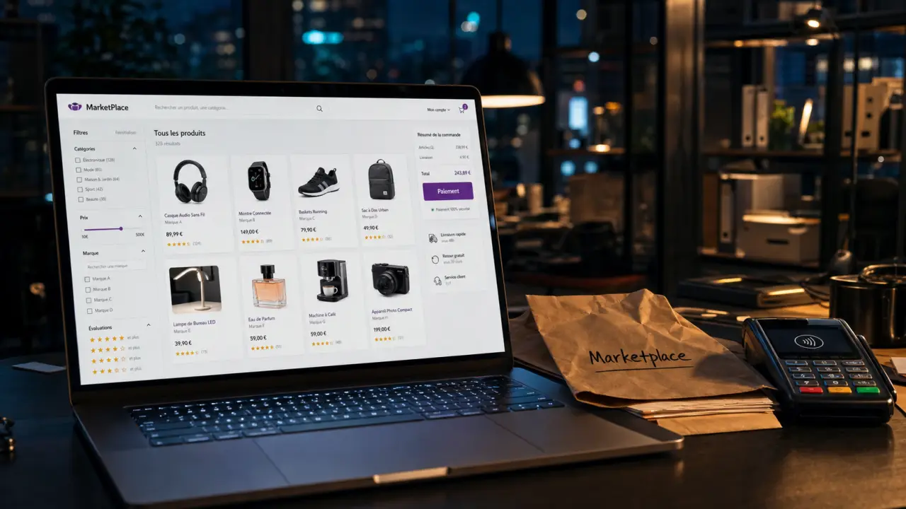 Marketplace définition : paiement en ligne sur place de marché