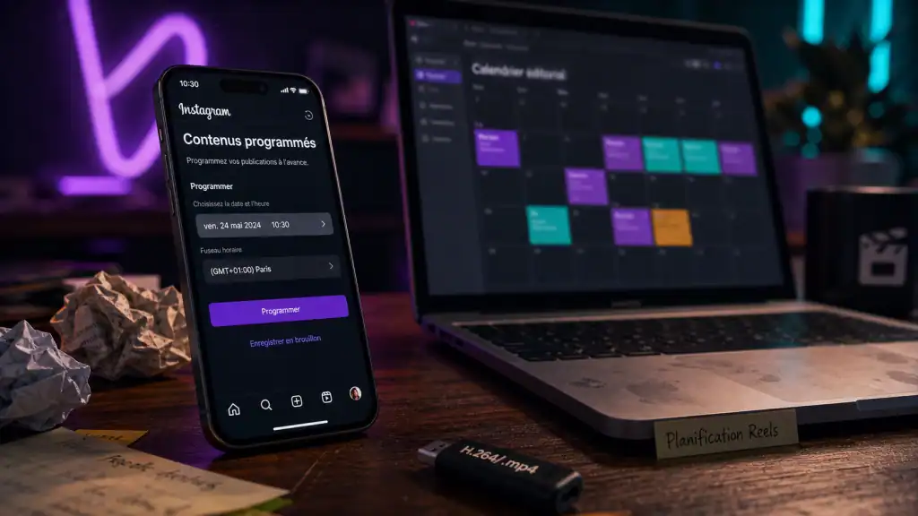 Programmer un reel instagram : planification et dates à l’avance