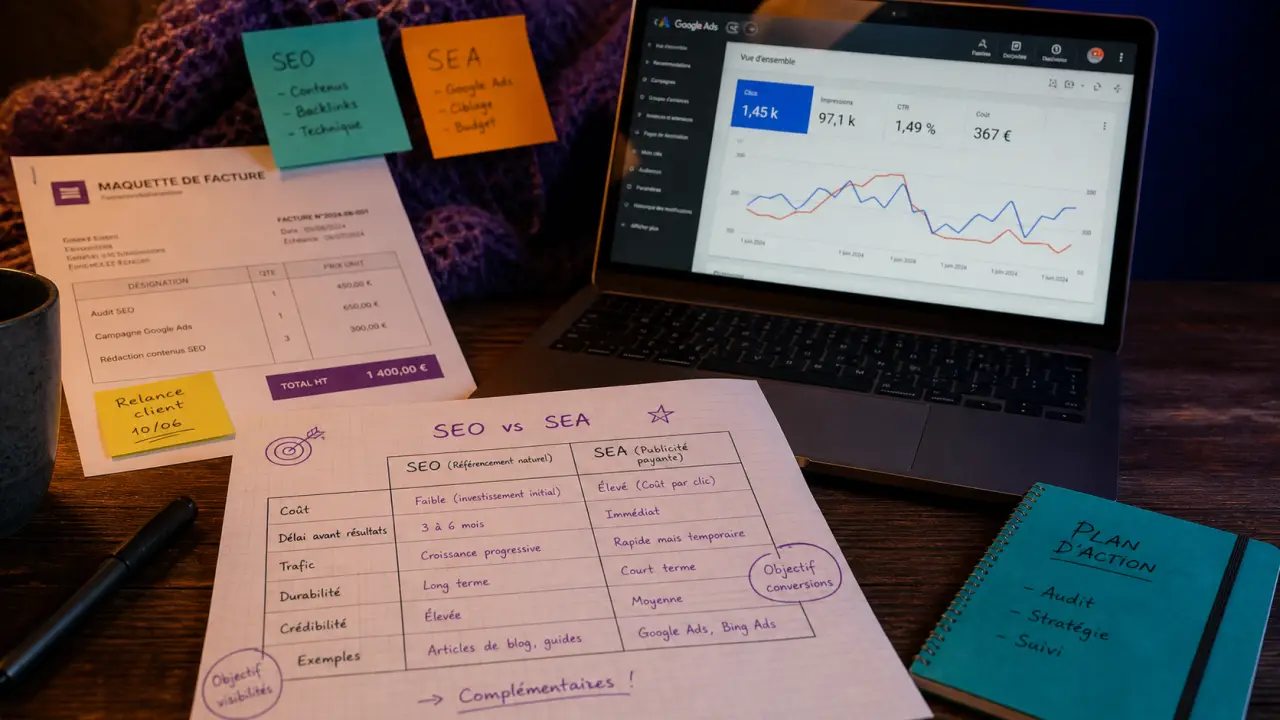 Référencement tarif : budget SEO vs SEA