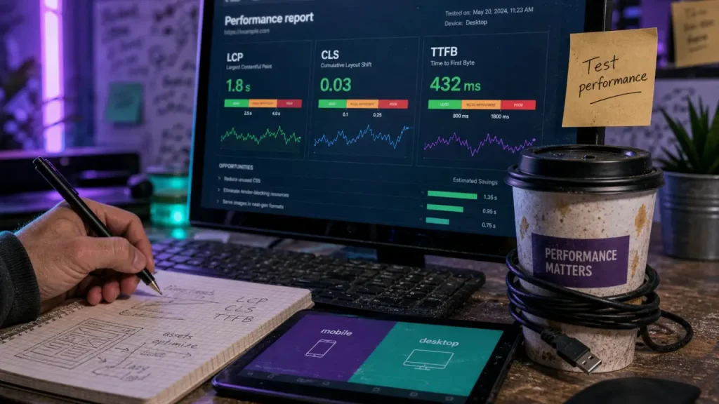 PageSpeed, LCP, TTFB : tester la performance d’un site web sans se tromper