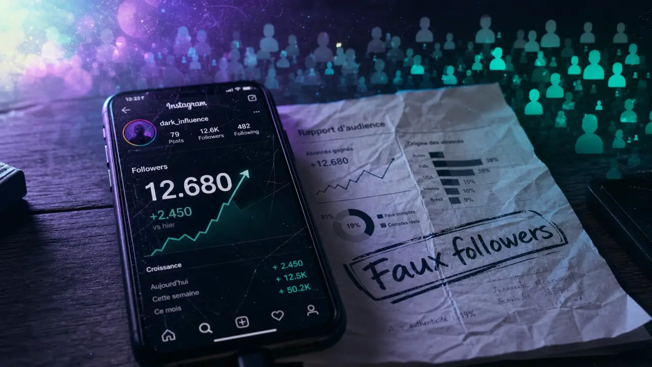 Achat de faut follower concequance : faux followers Instagram, engagement en baisse