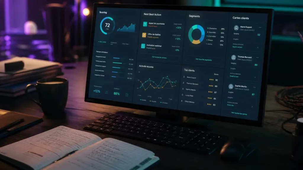 CRM IA marketing : comment scorer, personnaliser et prédire sans complexité ?